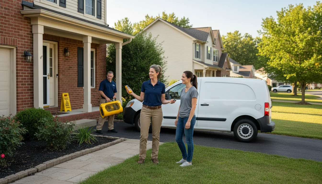 Residential water damage restoration in Wiggins, CO